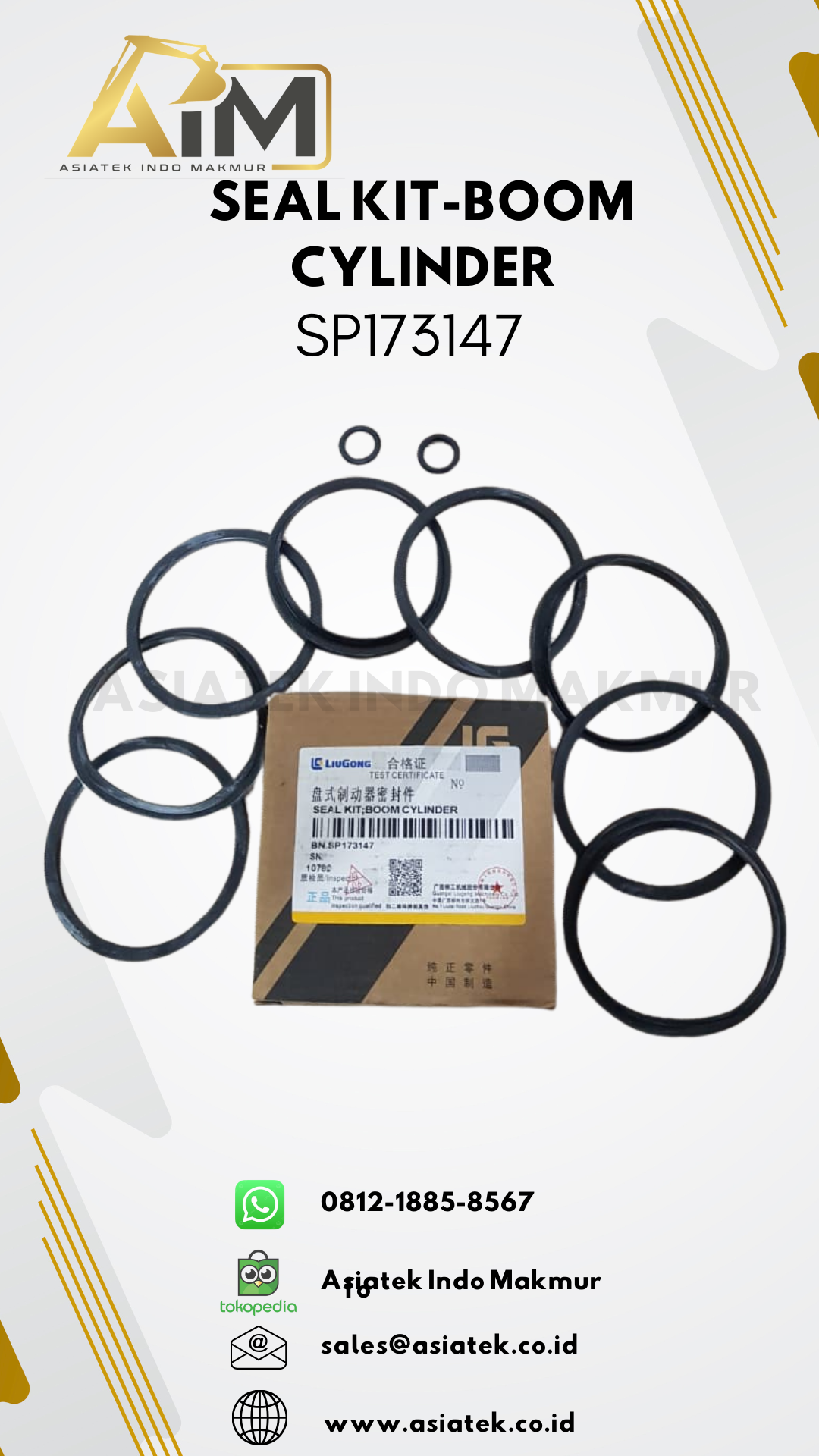 SEAL KIT-BOOM CYLINDER (SP173147)